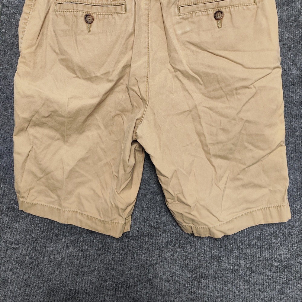 Tommy Hilfiger Shorts Mens 30 Beige Chino Cotton Twill Flat Front Casual Logo - Picture 9 of 12